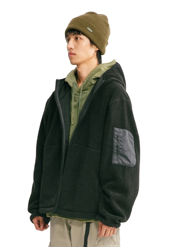 Mens Hoodie Autumn Winter Cott - Sherpa Hoodie Fleece recension och pris