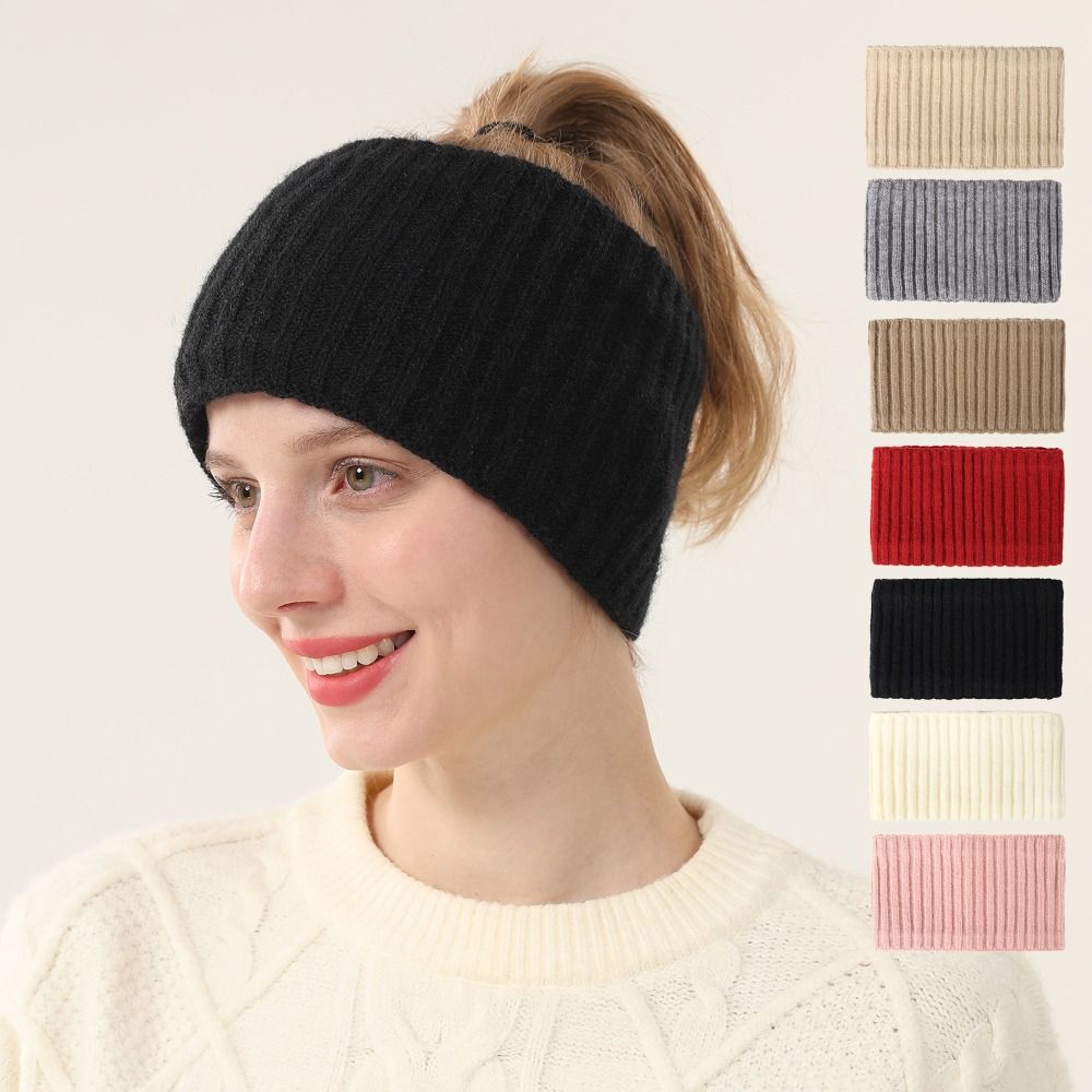 Cute Ear Warm Knitted Headband - Winter Headband Fleece recension och pris