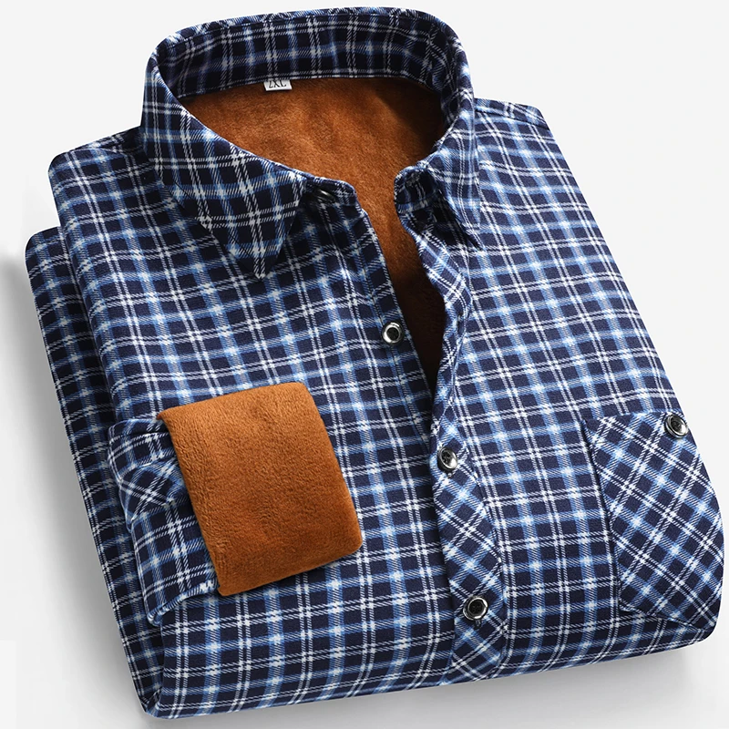 2026 Autumn and Winter Men's F - Flannel Shirt Lined recension och pris