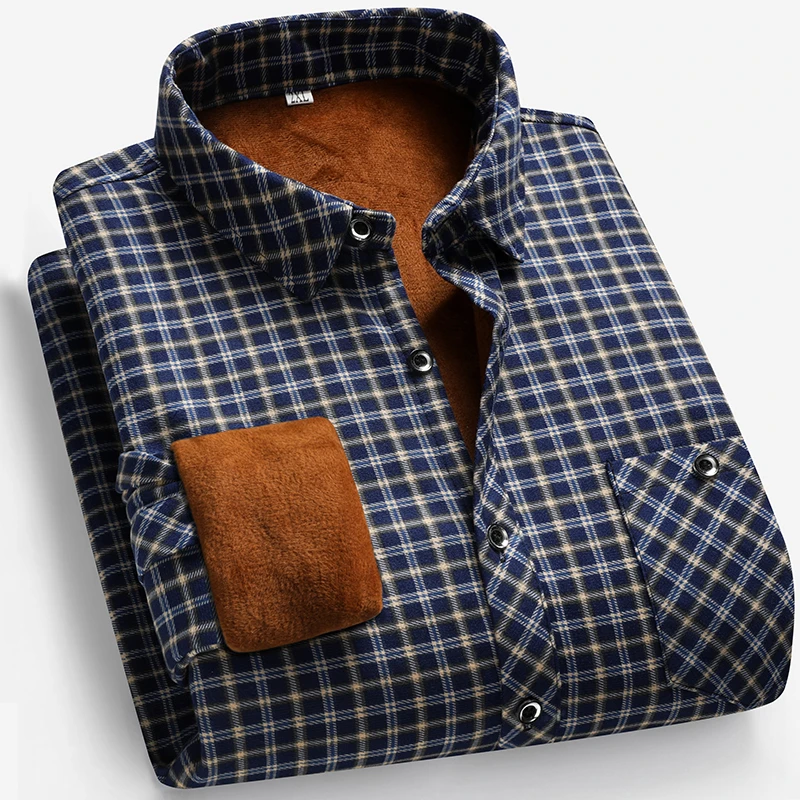 2026 Autumn and Winter Men's F - Flannel Shirt Lined recension och pris